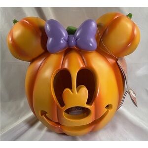 Disney Orange Pumpkin Light with Purple Accents